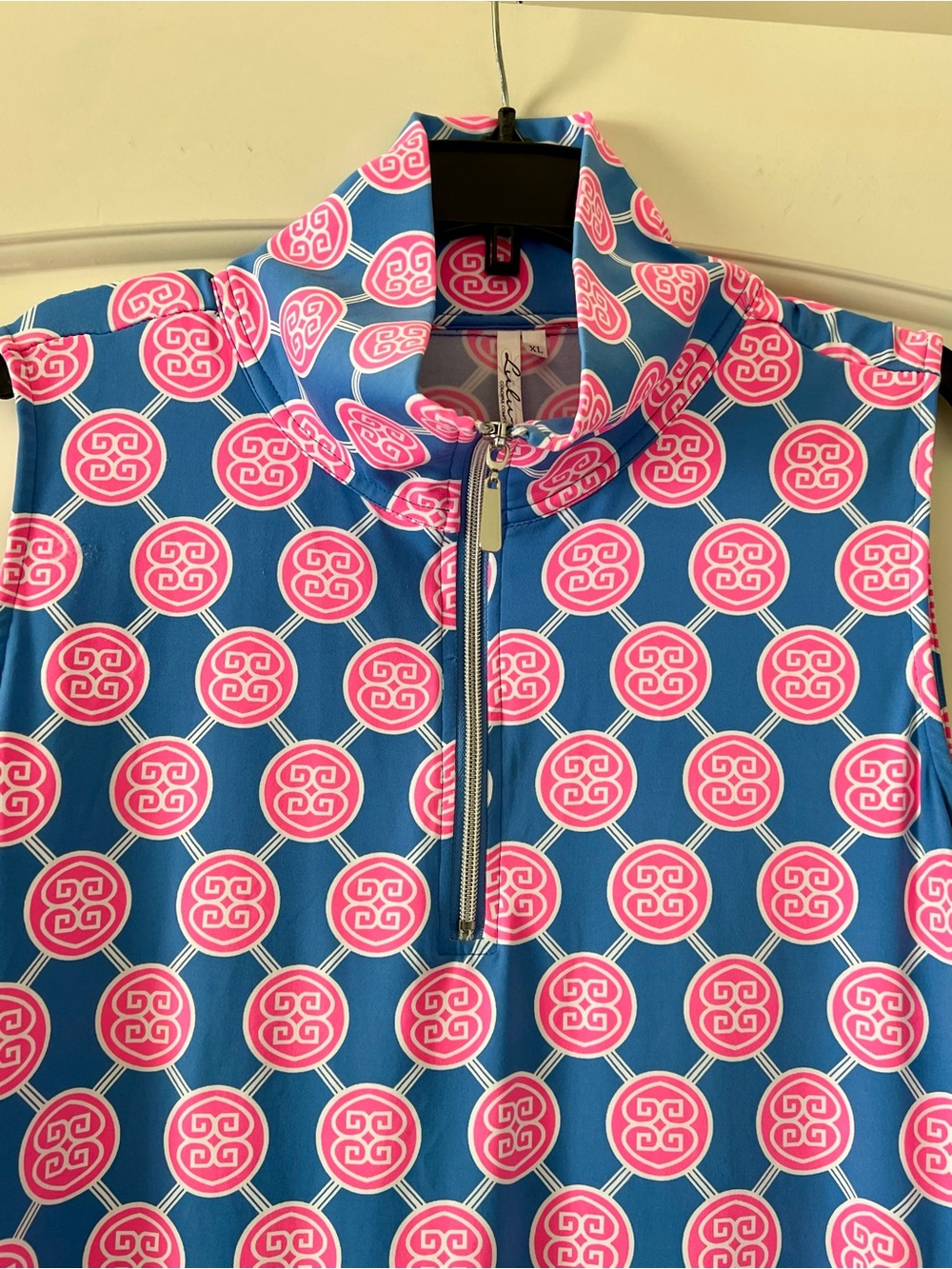 Lulu-B Dress UPF 50+ Sleeveless Quarter 1/4 Zip Golf Performance Women’s Size XL - Picture 3 of 8
